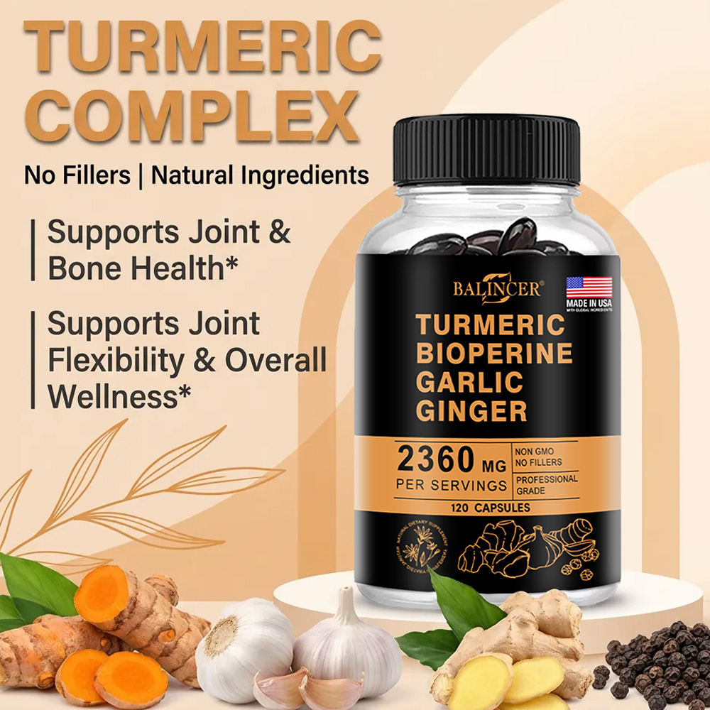 Turmeric Ginger Capsules 2360m - Turmeric Curcumin Capsule ulasan dan harga