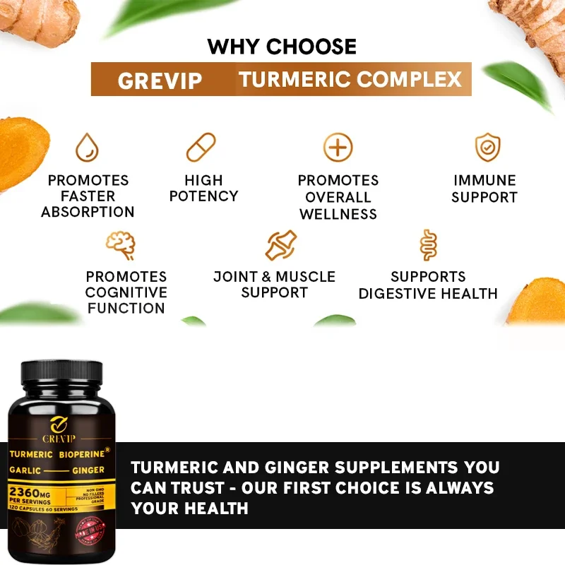 4-in-1 Turmeric Ginger Supplem - Turmeric Curcumin Capsule ulasan dan harga