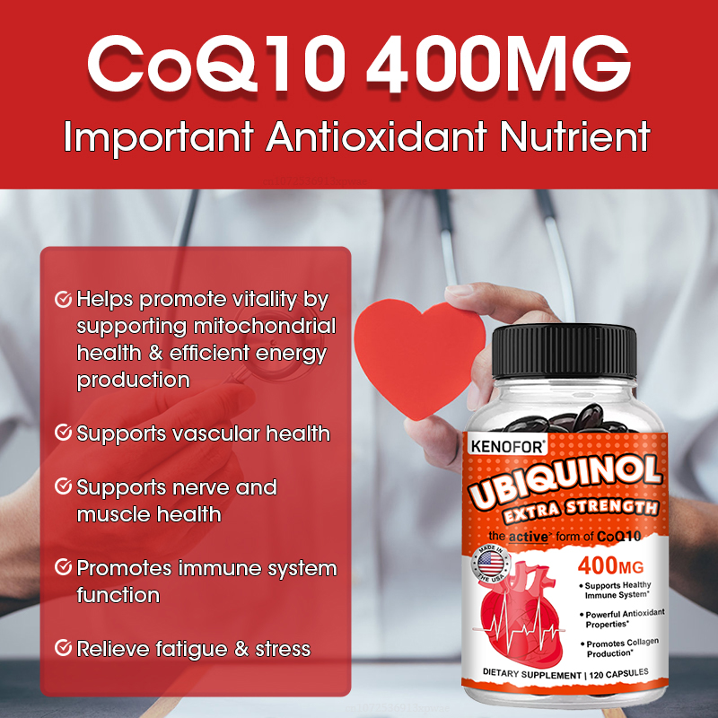 KENOFOR Ubiquinol CoQ10 400 mg - Coq10 Ubiquinol Softgel ulasan dan harga