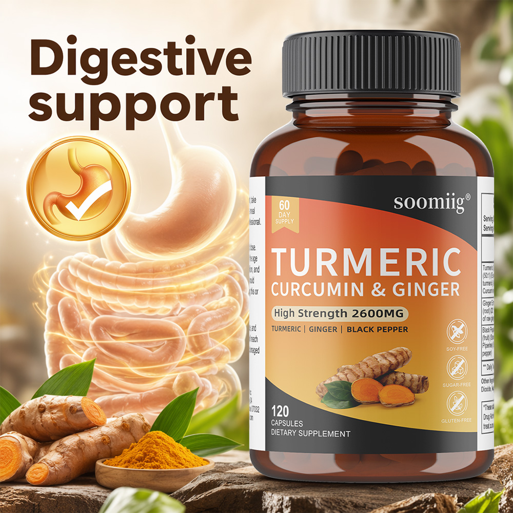Turmeric Ginger & Black Pepper - Turmeric Curcumin Capsule ulasan dan harga