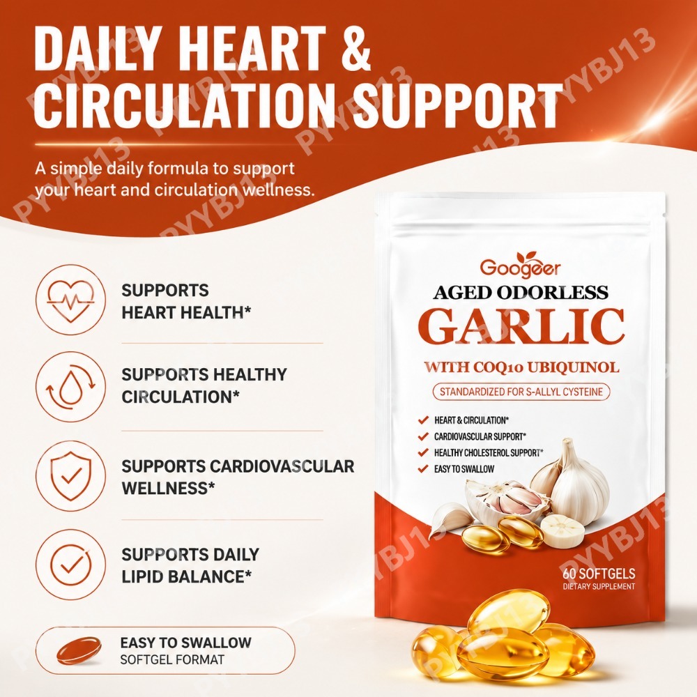 Googeer Aged Odorless Garlic E - Coq10 Ubiquinol Softgel ulasan dan harga