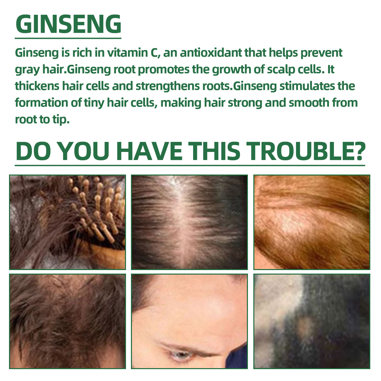 Natural Herbal Ginseng Hair Ca - Nutrition And Fitness ulasan dan harga