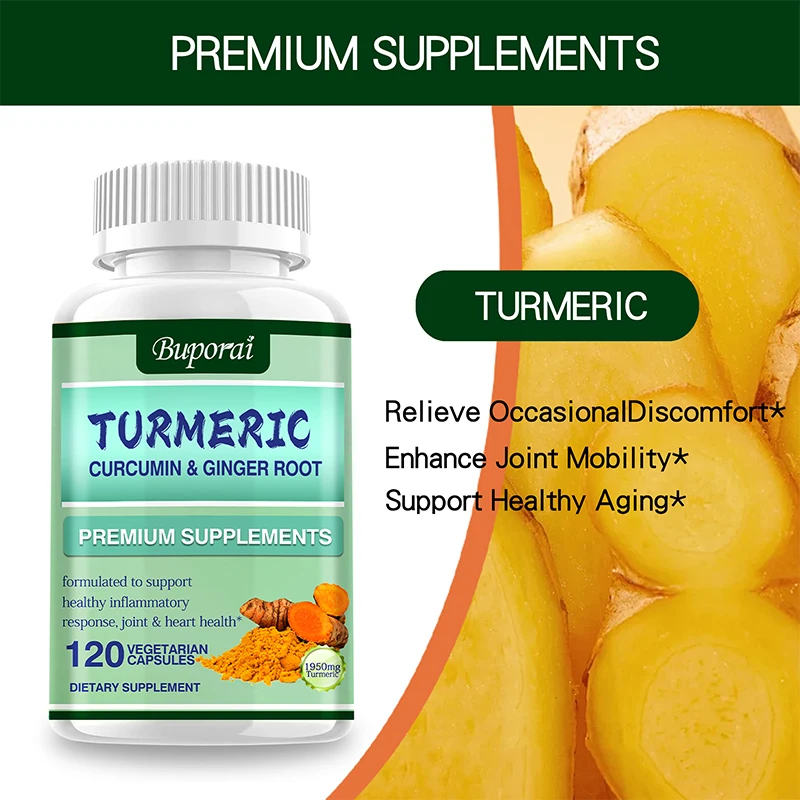 Turmeric Curcumin + Ginger Roo - Turmeric Curcumin Capsule ulasan dan harga