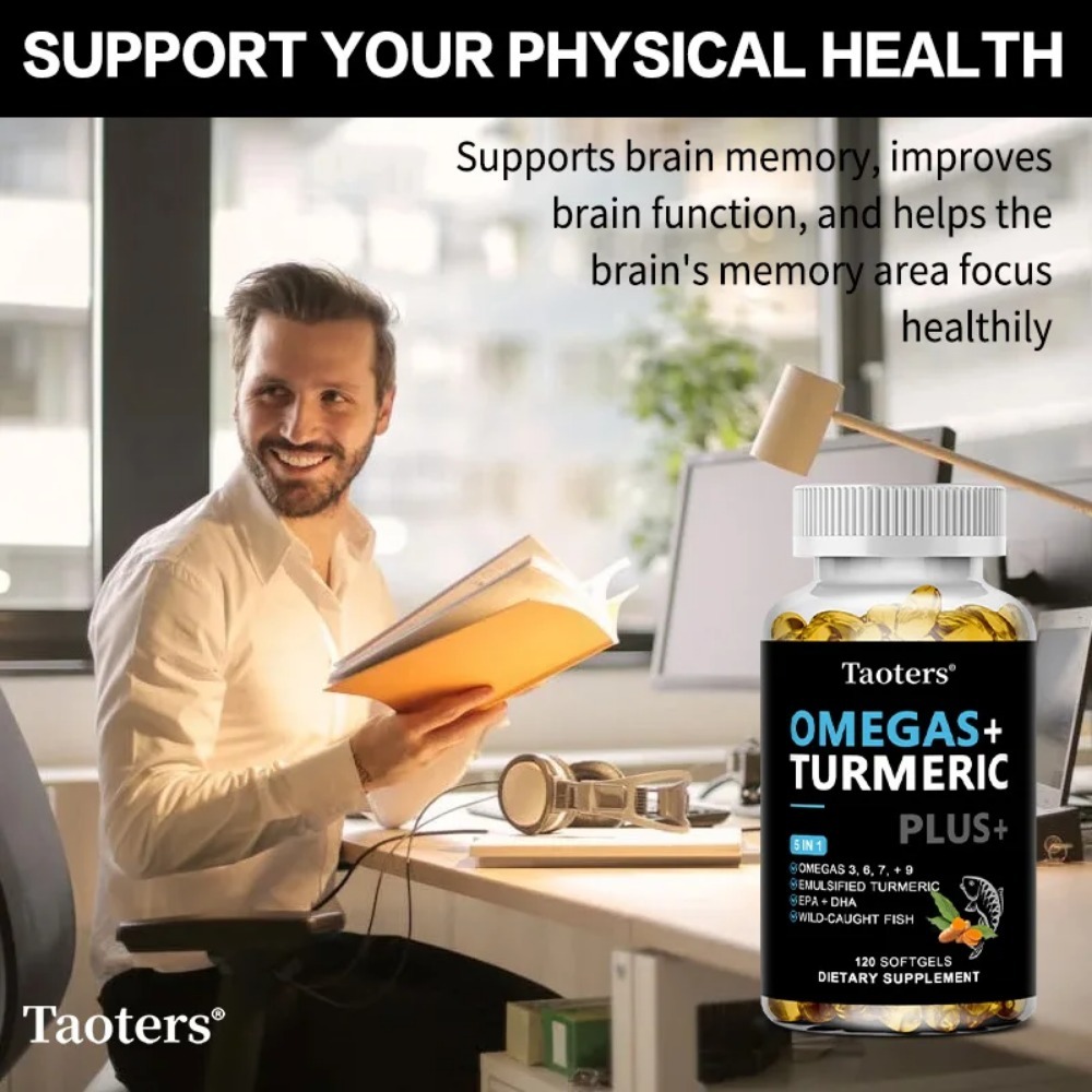 Omega 3 6 9 Supplement Plus -  - Turmeric Curcumin Capsule ulasan dan harga